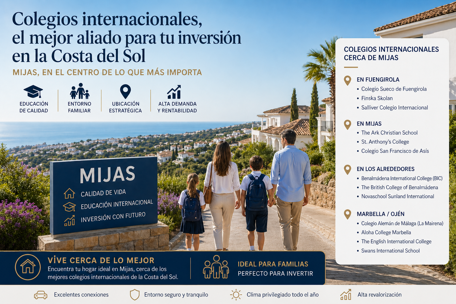 International Schools: A Key Factor When Buying Property on the Costa del Sol, with Mijas as a Strategic Location