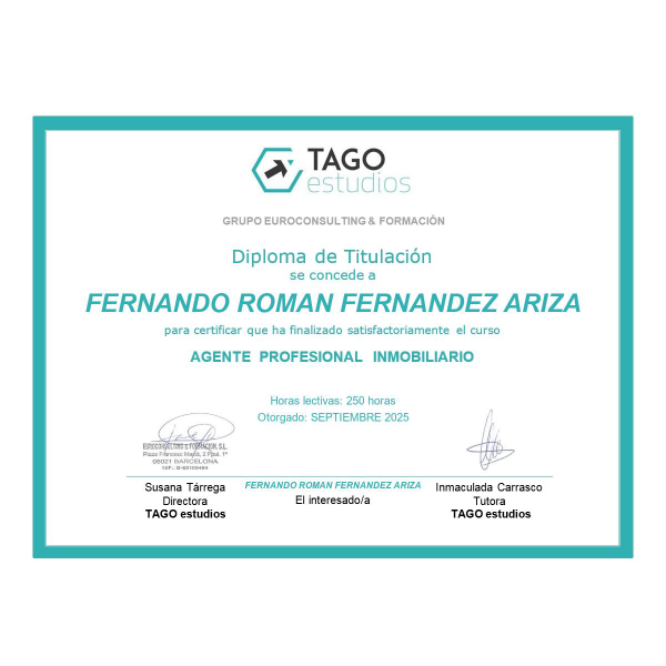 Diploma API FERNANDO ROMAN FERNANDEZ ARIZA Diploma API FERNANDO ROMAN FERNANDEZ ARIZA